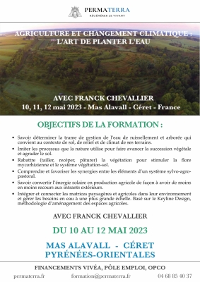 Stage Agriculture et Changement Climatique : l'Art de Planter l'Eau | au Mas alavall à Céret (67)